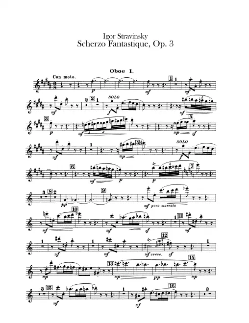 Oboe 1, 2, English Horn