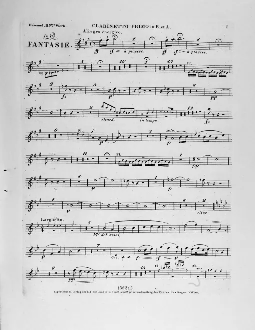 Clarinet 1, 2