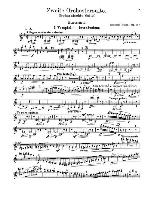 Clarinet 1, 2, 3/Bass Clarinet (A/B♭)