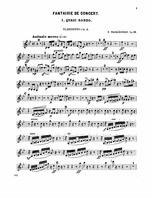 Clarinet 1, 2 (A/B♭)