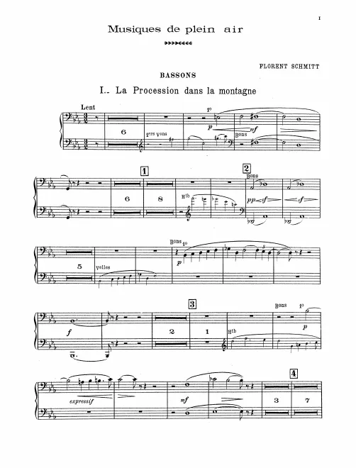 Bassoon 1/2, Contrabass Sarrusophone (ad lib.)