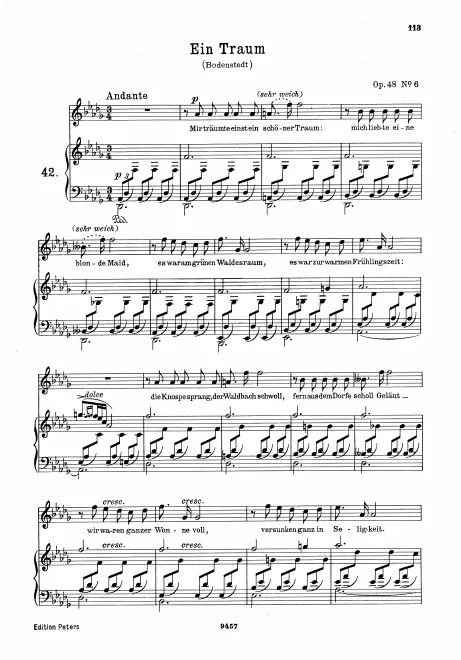 Complete Song (original / high key, D♭ major)