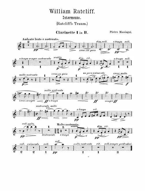 Clarinet 1, 2, Basset Horn (B♭)