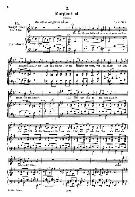Complete Score (Medium voice, transposed to G major)