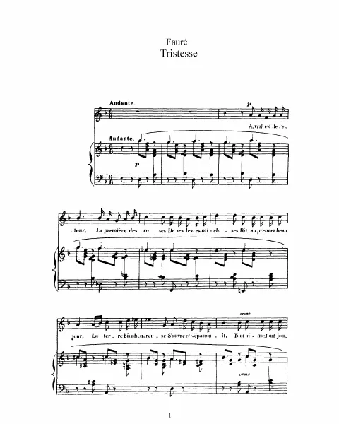 2. Tristesse (D minor)