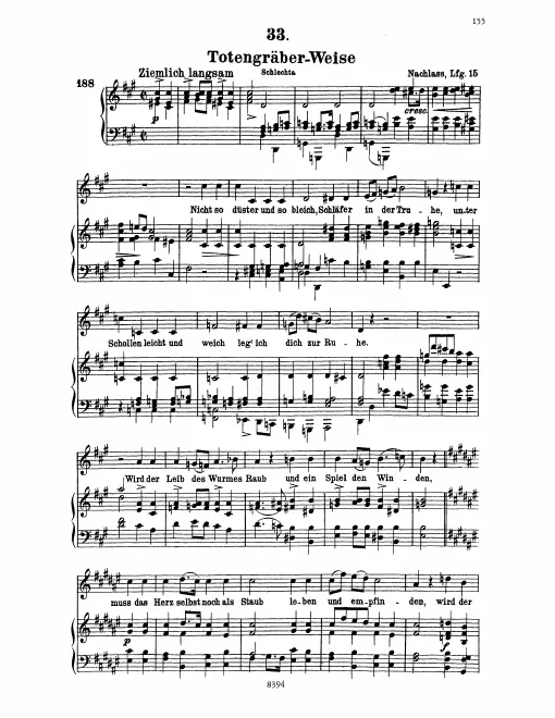 Complete Score (Original / High Voice, F♯ minor)