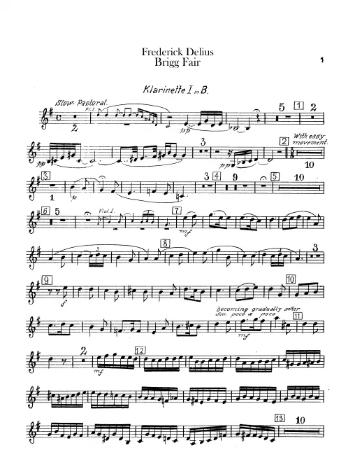 Clarinet 1, 2, 3, Bass Clarinet (B♭)