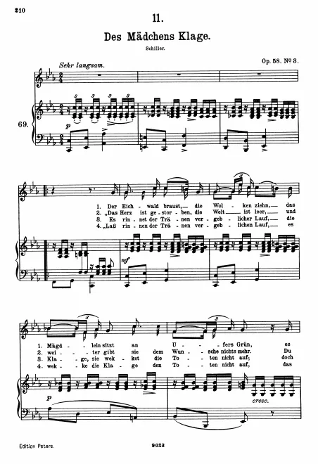 Complete Score (original/high voice, C minor)