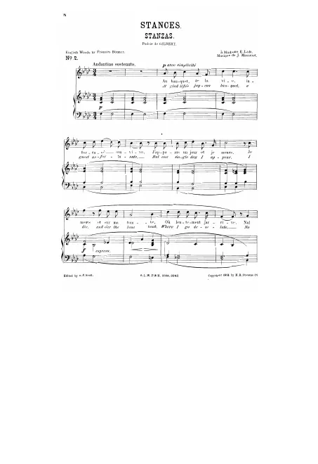 Complete Score (F minor: high voice and piano)