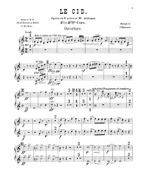 Horn 1/2 (E), 3/4 (F)