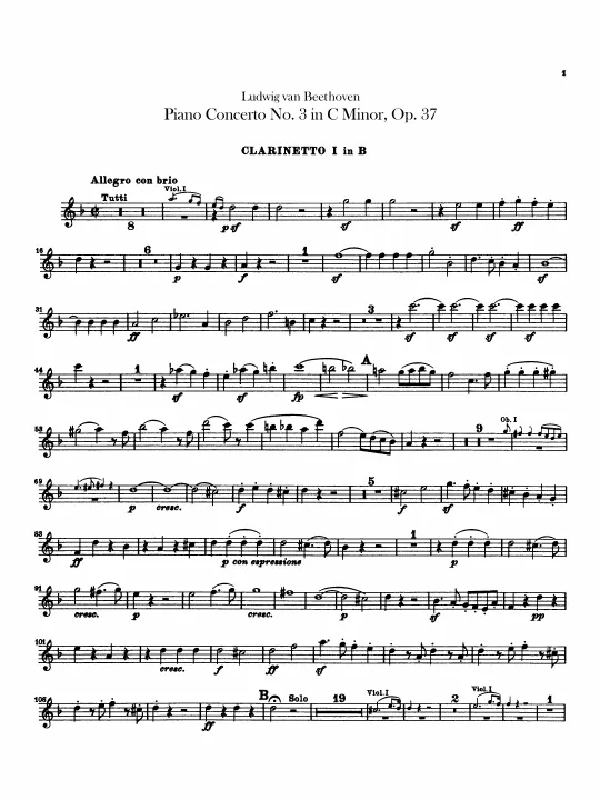 Clarinet 1, 2 (B♭)
