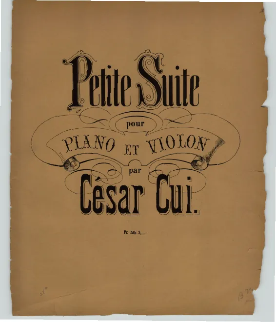 Complete Score, Violin Part