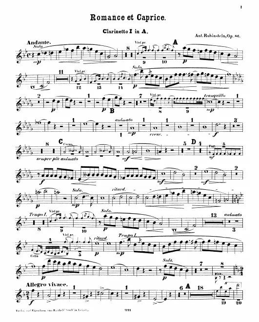 Clarinet 1, 2 (A)