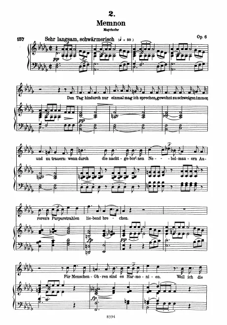 Complete Score (Original / High Voice, D♭ major)
