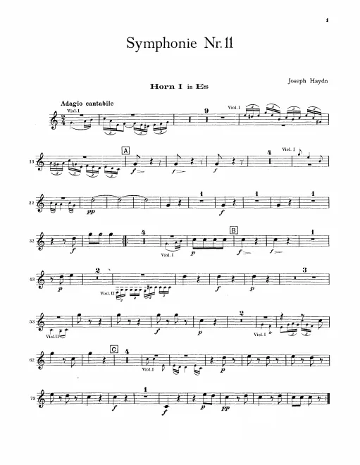 Horn 1, 2 (E♭)