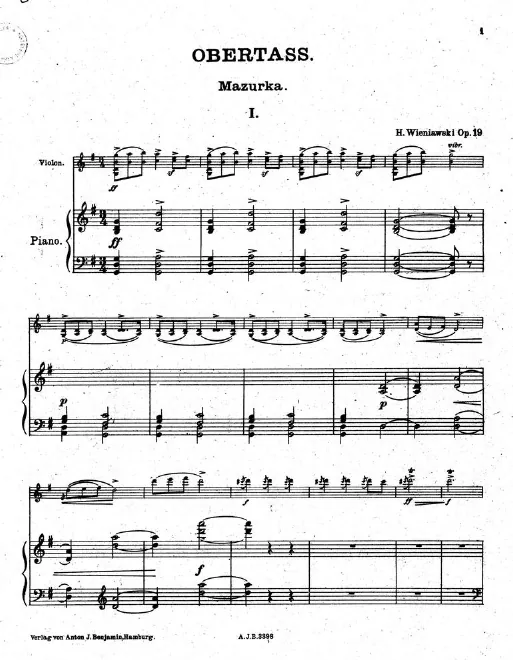 1. Obertass - Score and Part
