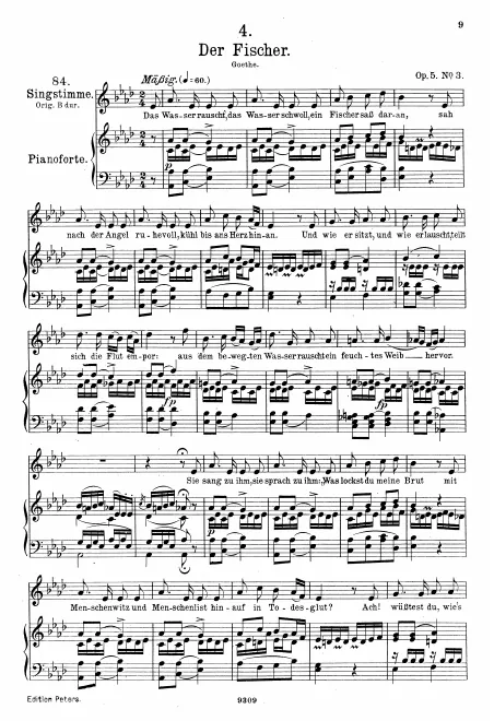 Complete Score (Medium voice, transposed to A♭ major)