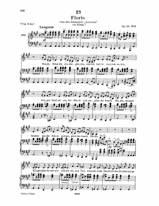 Complete Score (Low Voice, transposed to A major)