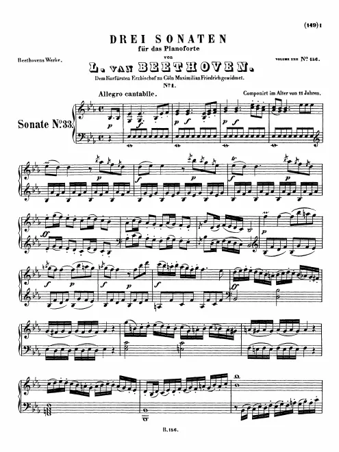 Sonata No.1 in (E♭) major