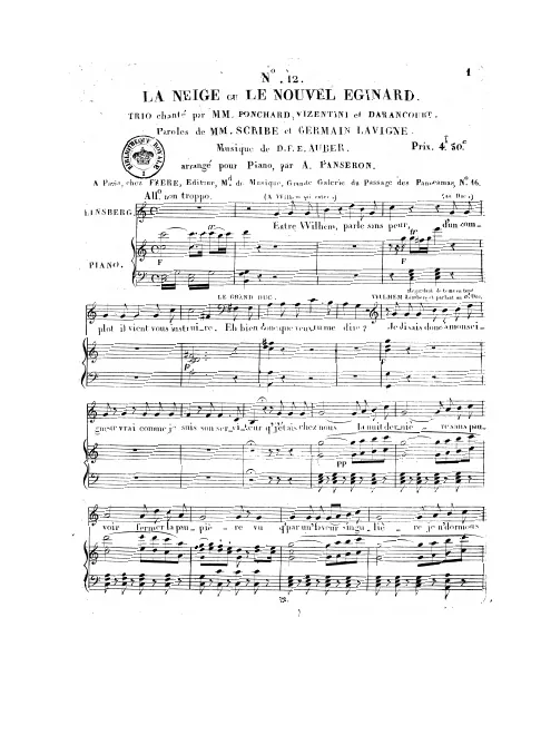 No.12, Trio: "Entre Wilhem, parle sans peur" (Act IV, No.13)