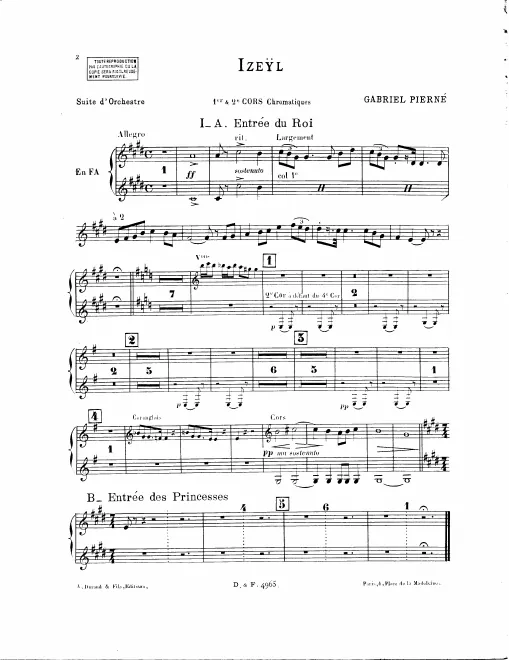 Horn 1/2, 3/4 (F)