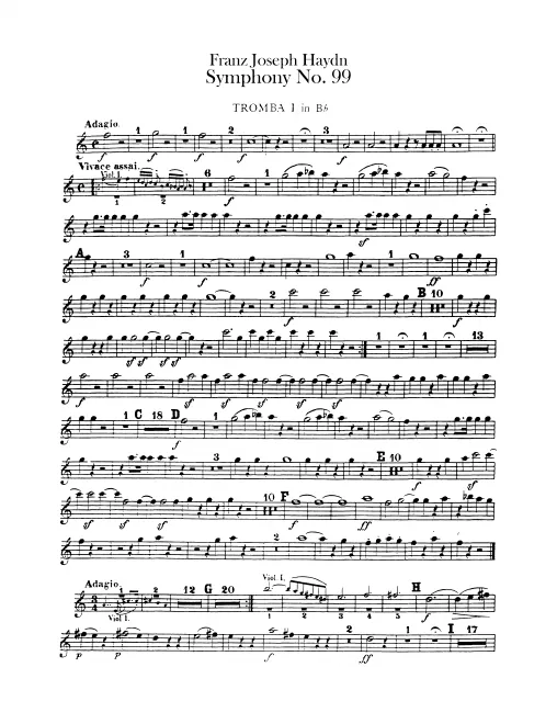 Trumpet 1, 2 (E♭/C; with B♭ transposed)