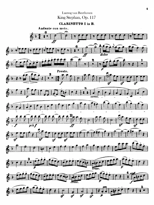 Clarinet 1, 2 (B♭)