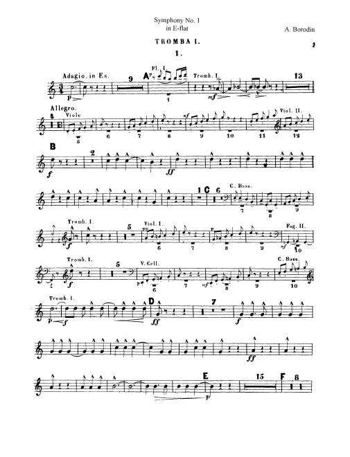 Trumpet 1, 2 (E♭/F)