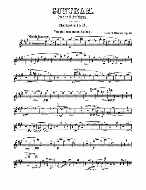 Clarinet 1, 2, Bass Clarinet (B♭)
