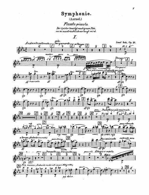 Piccolo, Flute 1, 2