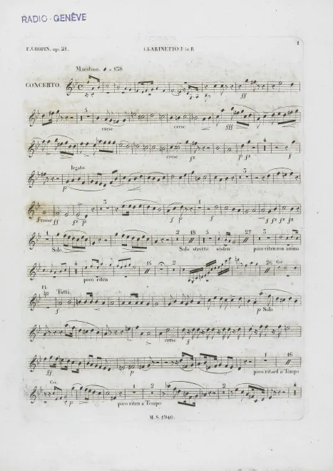 Clarinet 1 (B♭)