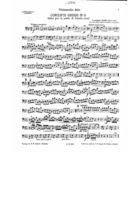 Cello solo