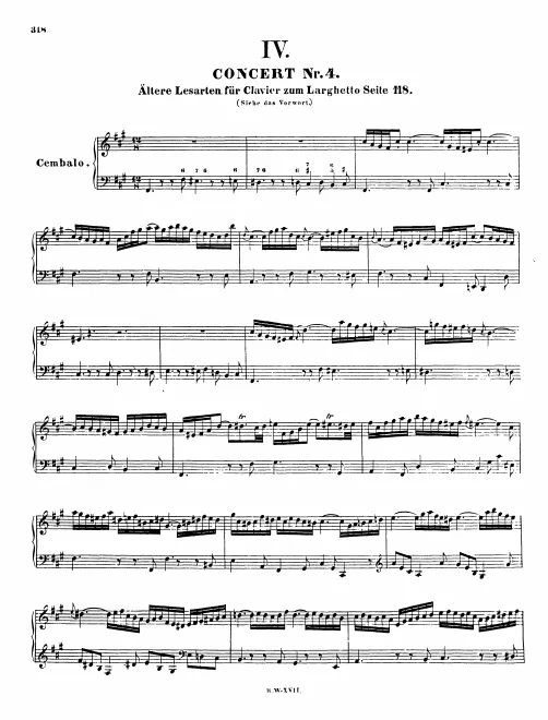 2. Larghetto, Alternative Solo Part