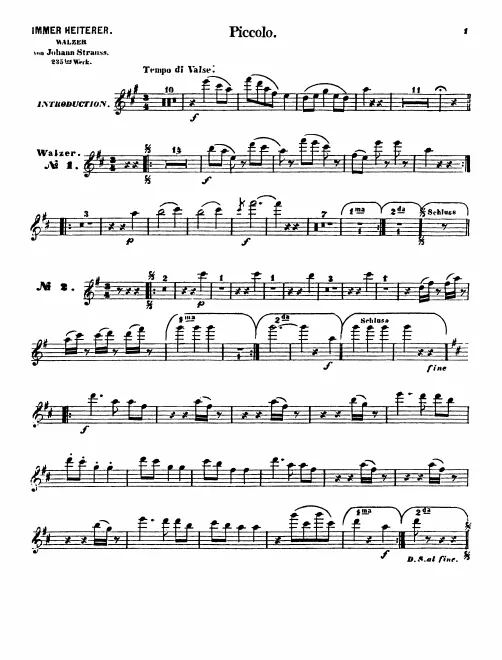 Piccolo, Flute