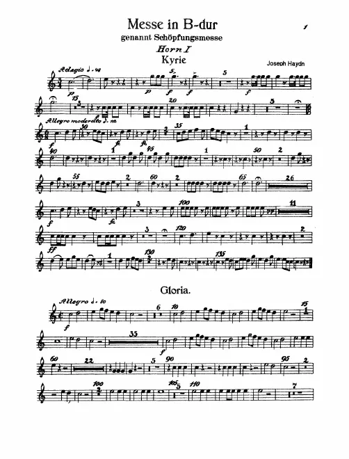 Horn 1, 2 (B♭/E♭)