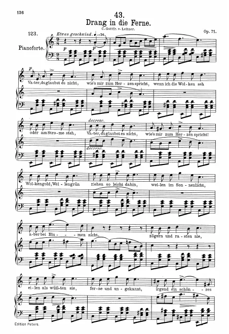 Complete Score (Original / High Voice, A minor)