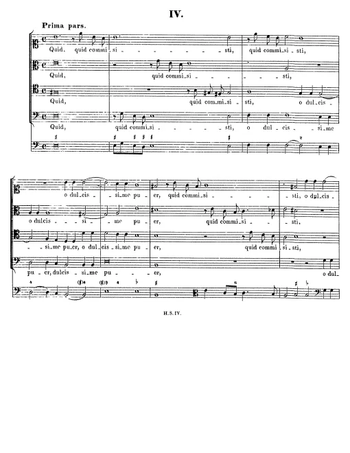Quid commisisti, o dulcissime puer?, SWV 56