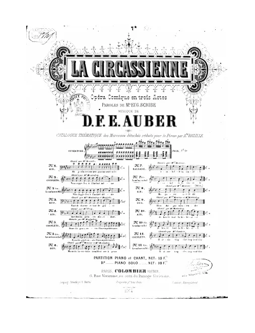 No.7bis, Ballade: "Isabelle la cruelle" (Act III, No.14b), G major
