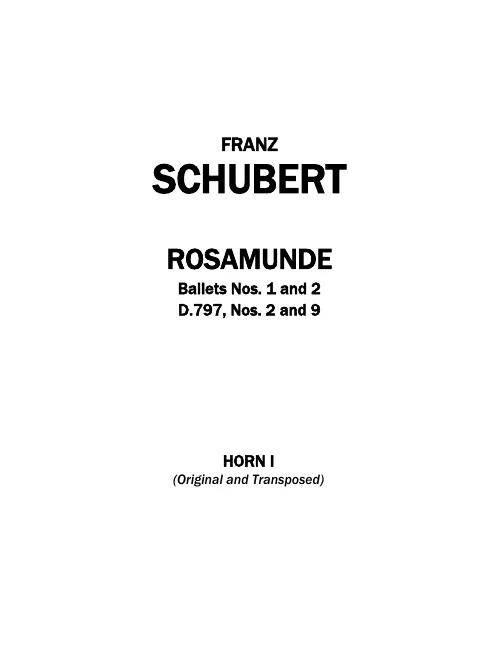 Horn 1, 2 (D/G) (also F transp.)