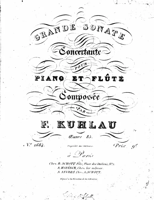 Piano and Flute Parts