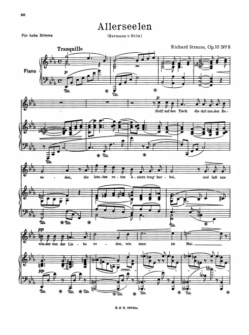 Complete Score (original / high voice, E♭ major)