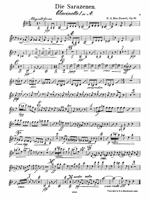 Clarinet 1, 2 (A/B♭)