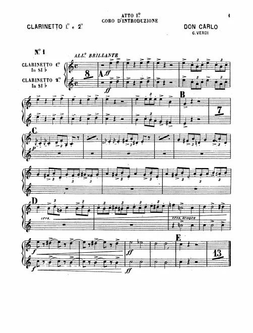 Clarinet 1/2 (B♭)
