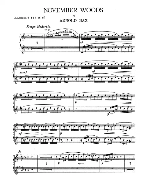 Clarinet 1/2, 3, Bass Clarinet (B♭)