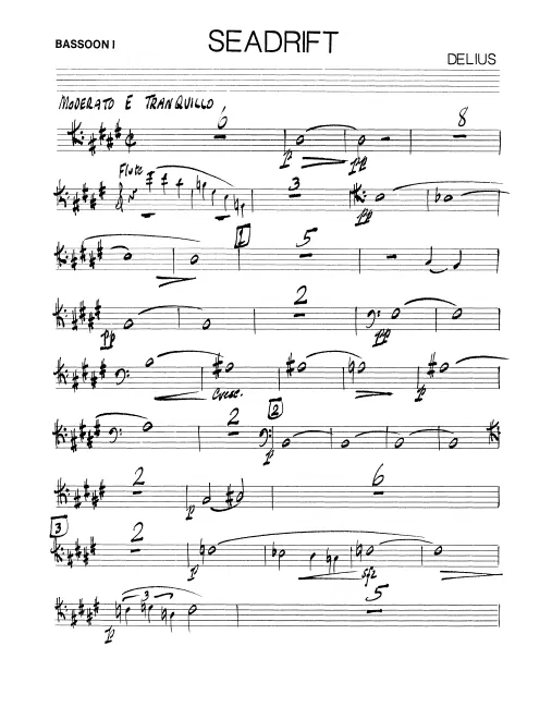 Bassoon 1, 2, 3, Contrabassoon