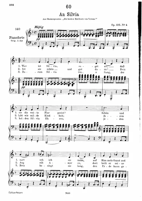 Complete Score (Low Voice, transposed to F major)
