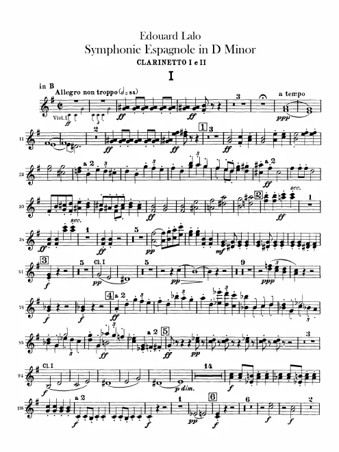Clarinet 1/2 (B♭, A)
