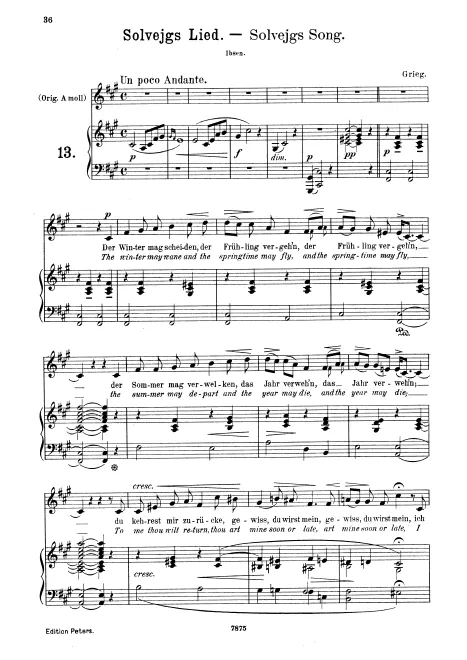 Complete Score (transposed down to F♯ minor)