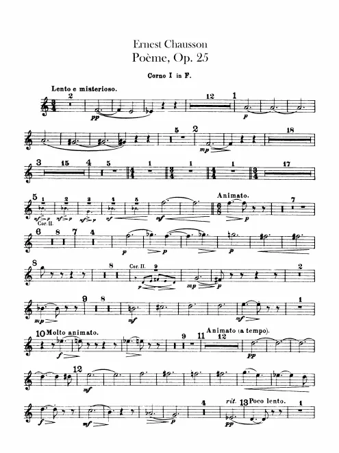 Horn 1, 2, 3, 4 (F)