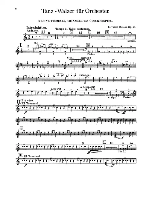 Snare Drum/Triangle/Glockenspiel, Bass Drum/Cymbals